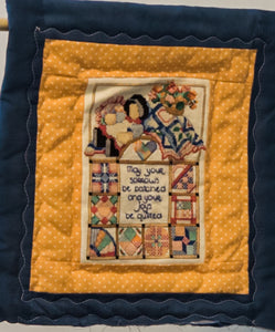 Quilt #31 - Needlepoint Quilt Saying